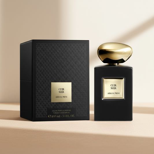 CUIR NOIR ARMANI/PRIVE