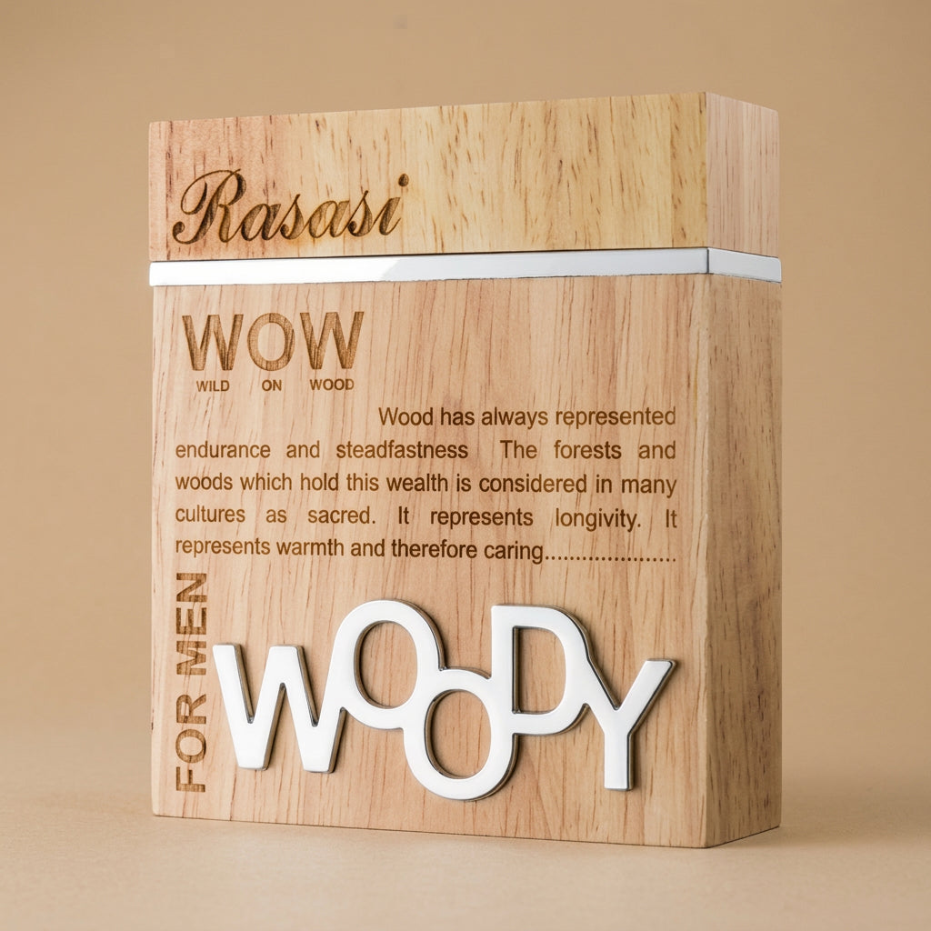 Wow Woody Wild on Wood For Men من الرصاصي
