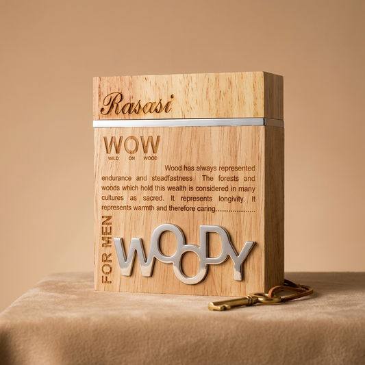 Wow Woody Wild on Wood For Men من الرصاصي