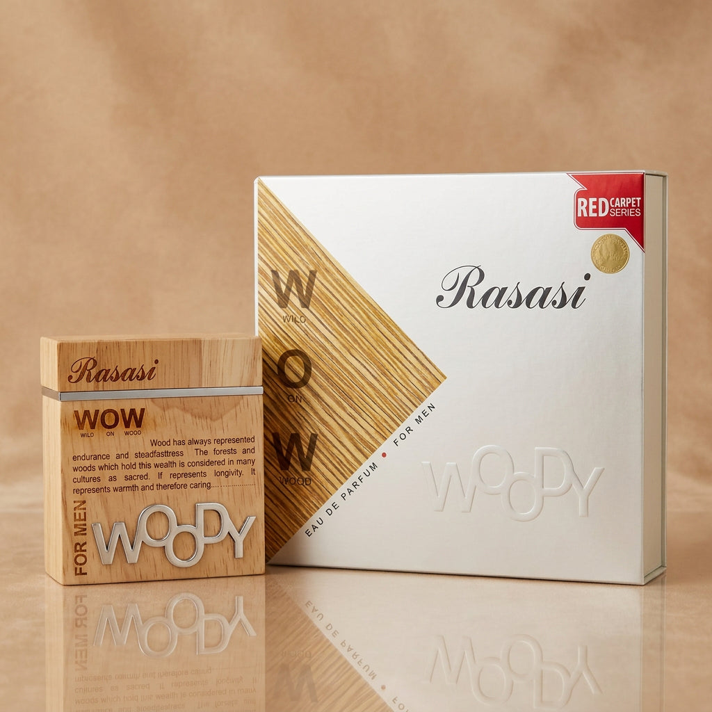 Wow Woody Wild on Wood For Men من الرصاصي